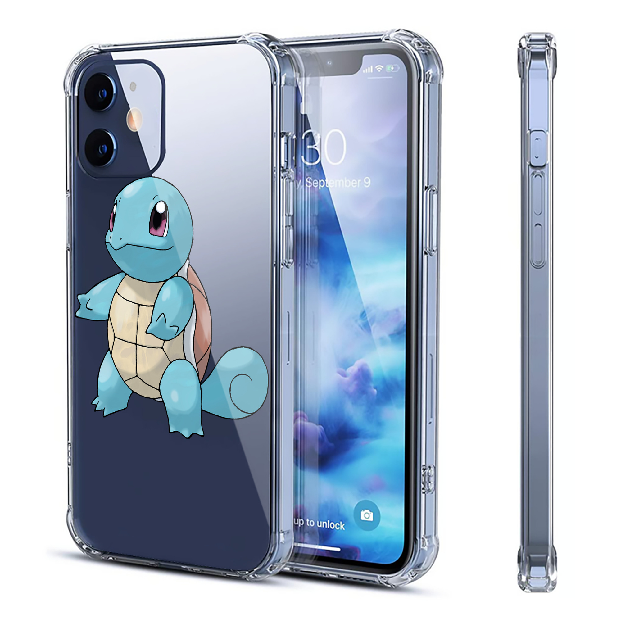 （画像用） ポケットモンスター Pokémon 【iPhone 12シリーズ対応】透明スマホケース（クリアソフトケース）